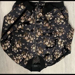 Floral bomber jacket